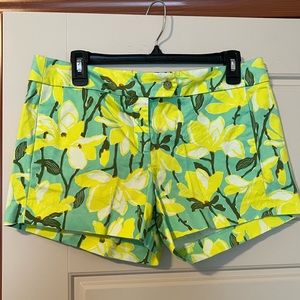 J. Crew | Floral pattern stretch shorts